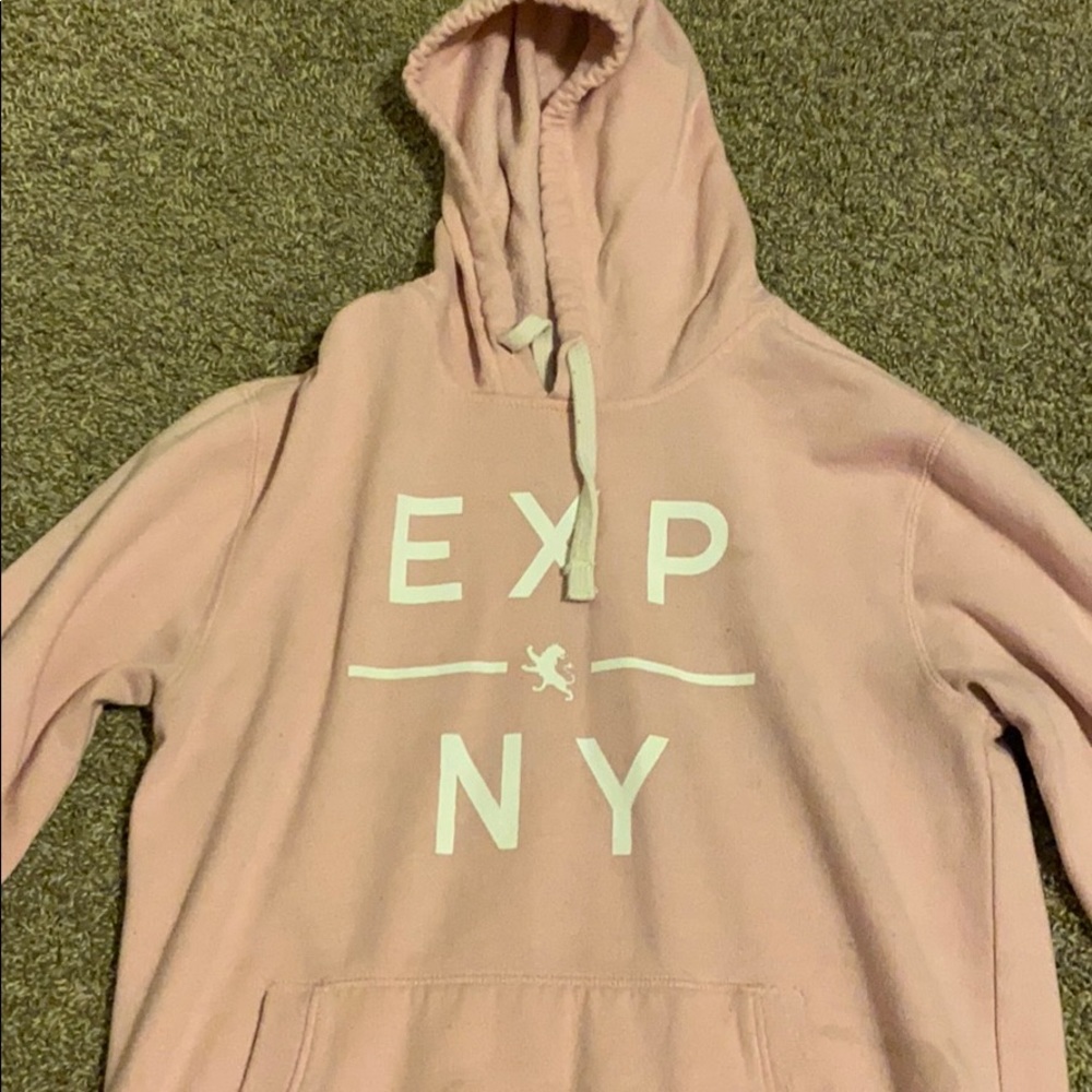 express pastel pink hoodie